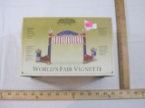 Mr. Christmas World's Fair Vignette Entrance Accessory, Gold Label Collection, in original box,