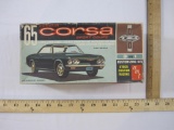 Corvair '65 Corsa Sport Coupe 1/25 Scale Model Car, assembled with original box, AMT, 7 oz