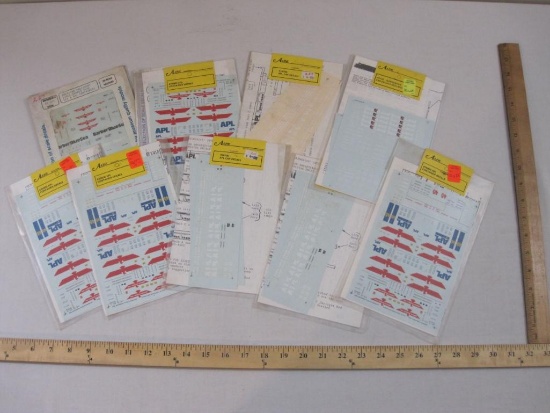 Lot of HO Scale Stacking Container Model Decals including APL, SeaLand, KS Lines and more, 8 oz