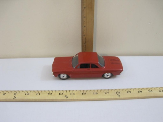 1962 Red Chevrolet Corvair 2-Door Sedan Promo Model Car, black interior, 4 oz