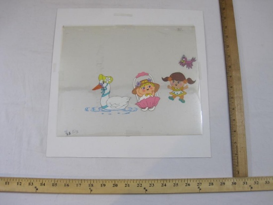 Charmkins Original Animation Production Cel Featuring Brown-Eyed Susan, Lilybelle, and Snowflower