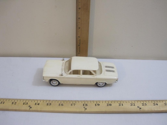 1960 Chevrolet Corvair 4-Door Sedan Promo Model Car, white with white interior, 4 oz