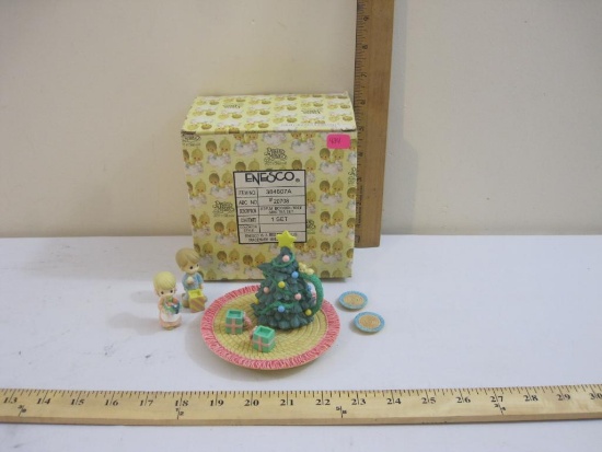 Precious Moments Boy/Girl/Tree Mini Tea Set, Enesco, in original box, 14 oz
