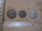 1926 Canada 1 Cent, 1929 Canada 5 cent and 1929 NewFoundland Large Cent