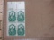 Block of four 1960 4 cent Fifth World Forestry Congress US postage stamps (#1156)