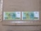 Two Brazil 200 Cruzeiros Paper Currency Notes