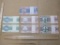 Seven Brazil Paper Currency Notes including 1, 5, 10, & 50 Cruzeiros Denominations