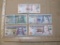 Five Paper Currency Notes from Guatemala including 1, 5, 20, and 100 Quetzals Denominations