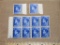 Block of 8 Morocco Agencies 2.5d Postage Stamps with two loose stamps