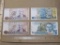 Four Paper Currency Notes from Brazil including 5000, 50000, & 100000 Cruzeiros Denominations