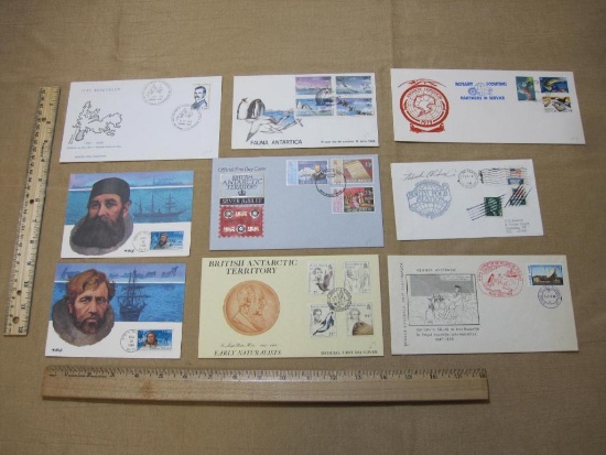 Batch of correspondence, including 2 First Day of Issue North Pole exploration postcards, two
