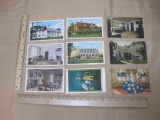 George Washington and Colonial America postcard lot, including 5 of Mt. Vernon (two from the 1930s),