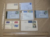 Stamped, addressed and postmarked envelopes, mostly Air Mail, including several from Great Britain,