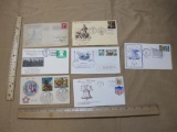 Envelope lot includes several commemorating the American Revolution (one from the Morris County