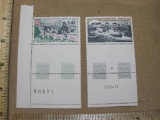 Two French Stamps, 1974 30th Anniversary of Invasion of Normandy, and 1974 Sauvetage Em Mer stamp