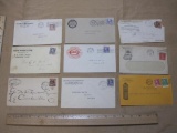 Vintage stamp, addressed envelope lot (postmarked late 19th Century to 1937), including four 3 cent