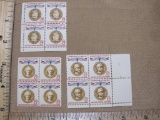 Champion of Liberty 1960 US postage stamp lot: block of four 8 cent Ignacy Jan Paderewski (#1160),