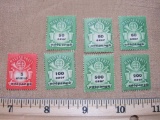 Seven Stamps from Hungary,