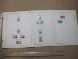 US postage stamps from the 1930s and 1944 on display pages, including Mothers of America 3 cent