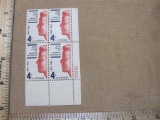 Boys' Club of America Movement block of four 1960 4 cent US postage stamps (#1163)