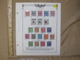 US Presidential Stamps, 1938-1943, stamps in individual holders, coil stamps both horizontal and