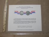 American Numismatic Association Convention August 1973, Boston Massachusetts Souvenier Page, not