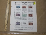 US Postage from 1946-48 on display page, including American Doctors, Frigate Constitution, and