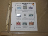 Display Page of 1948 Commemorative Stamps, in individual holders or hinged, Oregon Territory,