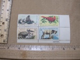 Block of four 8 cent Wildlife Conservation Stamps, Scott 1464-1467