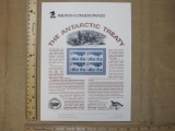 1991 The Antararctic Treaty American Commemorative Souvenier Stamp Page, 50 cent US Airmail Stamp