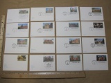 First Day of Issue post card lot includes 1991 Notre Dame University, 1993 Bowdoin College, 1993