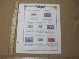 US Commemorative Postage from 1952-1953, Red Cross, Gutenberg Bible and more, hinged or in