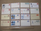 US Air Mail postcard lot includes First Day of Issue Air Mail cards, including 1958 5 cent stamp,