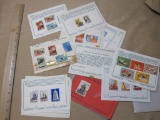 Large lot of Russian 1960's Commemorative Stamps, First Winter Sports. Stamps are hinged on display