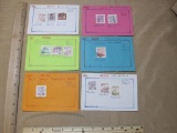 Lot of Korean Stamps, 1885 through 1962, hinged on display cards