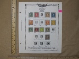 1917-1919 George Washington and Benjamin Franklin US Postage Stamps, Scott#'s 498, 499, 503, 504,