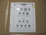 1918-1920 US Postage Stamps, George Washington 1 and three cent Stamps, Scott 525, 539 and 535, in