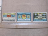 Three 1921-1922 Germany Gutschein der Stadt Eldagsen Paper Currency Notes including 75 Pfennig and 1