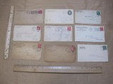 Batch of stamped, addressed and postmarked envelopes from the late 19th and early 20th Centuries.