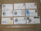 1980 First Day Covers honoring Emily Bissell, Dolly Madison , Benjamin Banneker, and Bernardo De
