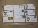 Lot of First Day Covers from 1972-1973 including Tom Sawyer and Huckleberry Finn, Wolf Trap Farm