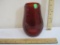 Dietz Fitzall Red Glass Globe for Lantern, marked C+2 LOC-NOB REC'D in USA, 1 lb