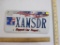 Virginia XAMSDR Metal Embossed License Plate, 4 oz