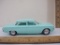 1961 Turquoise Chevrolet Corvair 4-Door Sedan Promo Model Car with turquoise and silver interior, 6