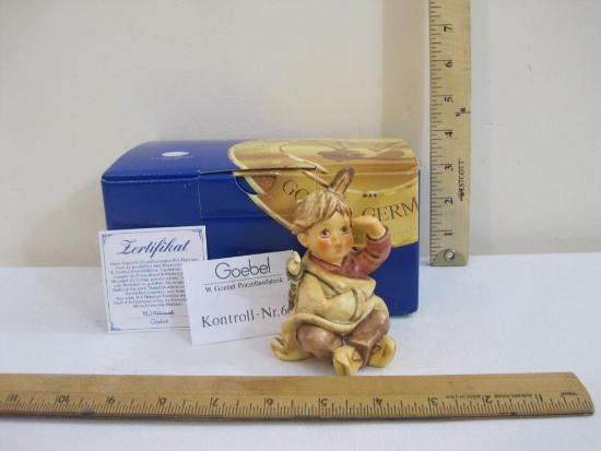 American Wanderer Ceramic Hummel Figure #2061, 1998, in original box, 9 oz
