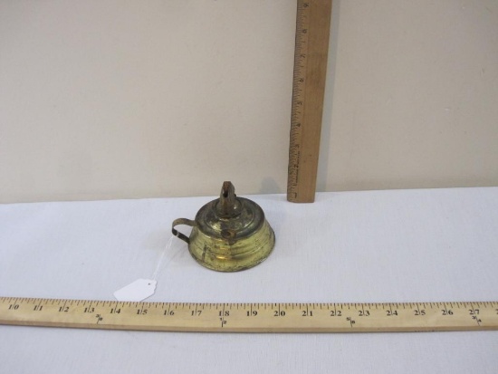 Vintage Perkins ML Co Brooklyn Oil Lamp, made in United States of America, 3 oz