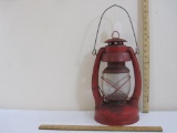 Vintage Elgin Kerosene Lantern with Clear Glass Globe marked E No. 3 USA, 3 lbs