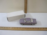 1965 Chevrolet Corvair 2-Door Coupe Promo Model Car, Evening Orchid with white interior, 6 oz