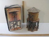 Water Tower for No. 1 Gauge:1/24th Scale Train Displays, Aristo-Craft Style #7103, fully assembled