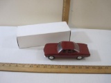 1966 Red Chevrolet Corvair 2-Door Coupe Promo Model Car with red interior, 6 oz